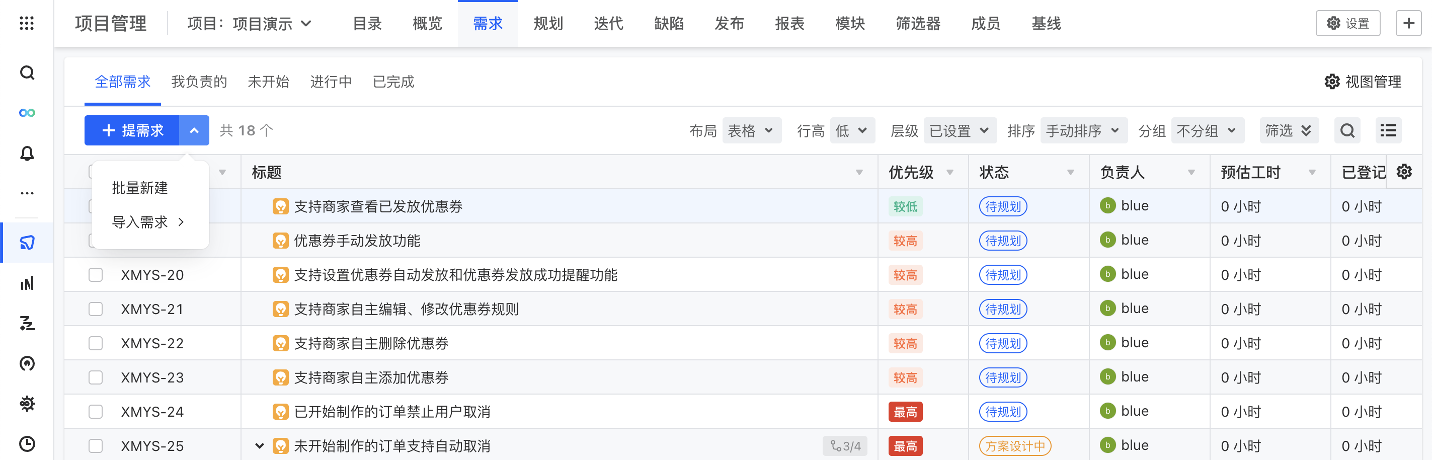 工作项类型组件
